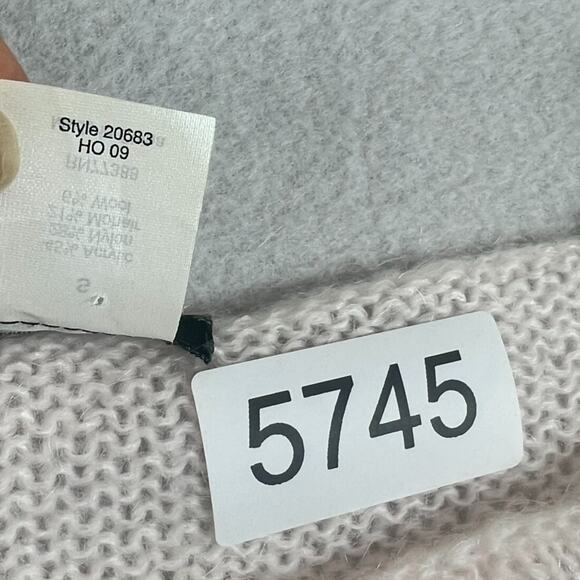 J. Crew Pullover Sweater Women Small Pale Pink Cable Knit Mohair Blend - Picture 6 of 8